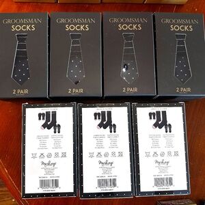 NEW Wedding Socks - Groomsman Socks 7 Packages !!
